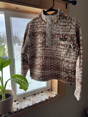 COLUMBIA HALF SNAP PULLOVER FLEECE JACKET WOMENS SIZE SMALL